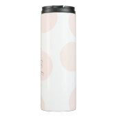 Blush Pink Pot Simple Personal Thermal T Thermosbeker (Achterkant)