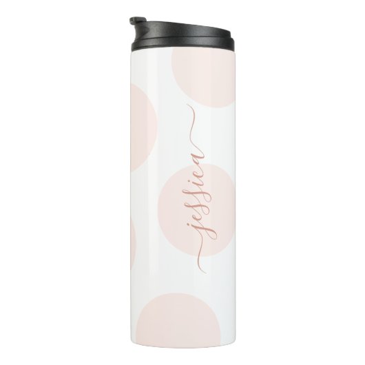 Blush Pink Pot Simple Personal Thermal T Thermosbeker (Geroteerd rechts)