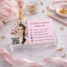 Blush pink qr code social media foto