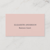 Blush pink qr code social media visitekaartje (Voorkant)