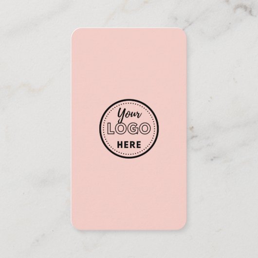 Blush Pink QR Code Verbind met ons Social Media Visitekaartje (Achterkant)