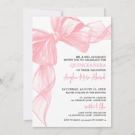 Blush Pink Quinceanera Kaart