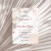 Blush Pink Quinceanera uitnodiging