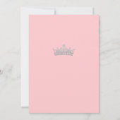 Blush Pink Quinceanera uitnodiging (Achterkant)