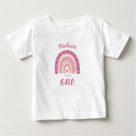 blush Pink Rainbow Boho First Birthday Baby
