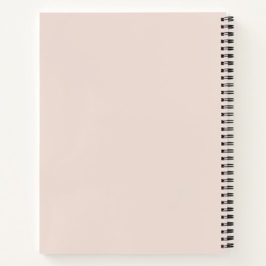 Blush Pink Recept Notitieboek (Achterkant)