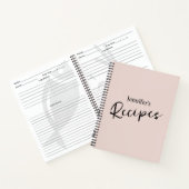 Blush Pink Recept Notitieboek (Binnen)