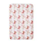 Blush Pink Red Butterflies   Badmat (Voorkant Verticaal)