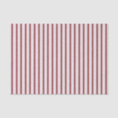 Blush Pink Red Stripes Christmas Tissuepapier (Voorkant)