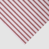 Blush Pink Red Stripes Christmas Tissuepapier (Detail)