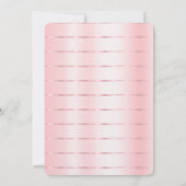 Blush Pink Ribbon Vrijgezellenfeest Kaart (Achterkant)