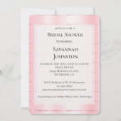 Blush Pink Ribbon Vrijgezellenfeest Kaart (Voorkant)