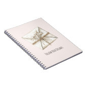 Blush Pink Romantic Flowers Envelope Dreams Notitieboek (Rechterzijde)