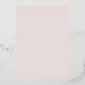 Blush Pink Romantisch Gelaagd Hart Vrijgezellenfee Folie Uitnodiging (Achterkant)