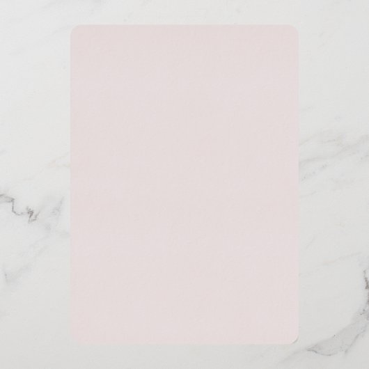 Blush Pink Romantisch Gelaagd Hart Vrijgezellenfee Folie Uitnodiging (Achterkant)