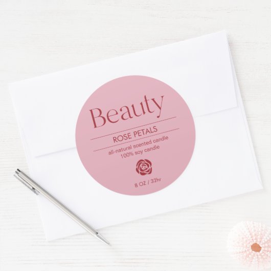 Blush Pink Ronde Product Label (Envelop)