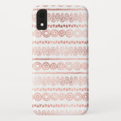 Blush Pink - Roos Gold Boho Hand getekend Patroon Case-Mate iPhone Case (Achterkant)