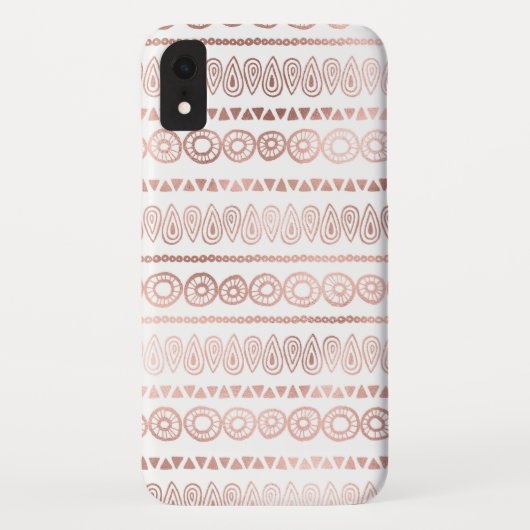 Blush Pink - Roos Gold Boho Hand getekend Patroon Case-Mate iPhone Case (Achterkant)