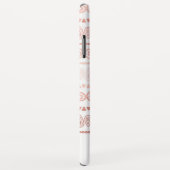 Blush Pink - Roos Gold Boho Pattern Monogram Case-Mate iPhone Case (Achterkant/rechts)