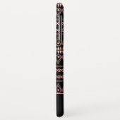 Blush Pink - Roos Gold Boho Pattern Monogram Case-Mate iPhone Case (Achterkant/links)