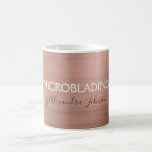 Blush Pink - Roos Gold Folie Microblading Coffee Koffiemok<br><div class="desc">Blush Pink - Roos Gold Folie Metallic Microblading Wenkbrauwen of Brows Coffee Cup. De naam van de zakelijke contactpersoon en het beroep kunnen worden gewijzigd om te worden gebruikt voor elk type bedrijf. Neem contact op met de ontwerper voor aanvullende overeenkomende items.</div>