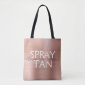 Blush Pink - Roos Gold Folie Spray Tan Supplies Tote Bag (Voorkant)