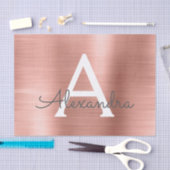 Blush Pink | Roos Gold Modern Metal Monogram Tissuepapier (Craft)
