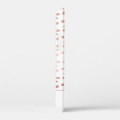 Blush Pink - Roos Gold Polka Dot Pattern Monogram Case-Mate iPhone Case (Achterkant / Rechts)