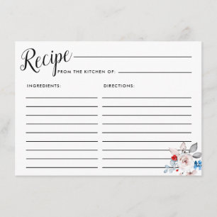 Blush Pink Rose Bloemen Bruids Recept Kaart