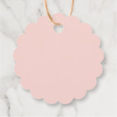 Blush Pink Rose Bloemen Eerste Heilige Communie Bedankjes Labels (Achterkant)