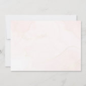 Blush Pink Rose Bloemen Eerste Heilige Communie Fo Kaart (Achterkant)