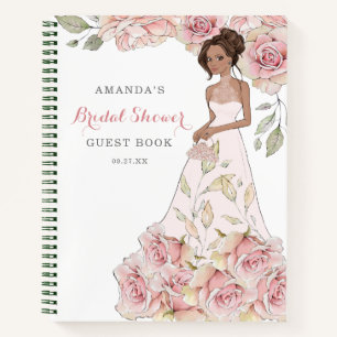 Blush Pink Rose Bride Gastenboek Notitieboek