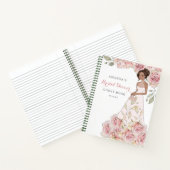 Blush Pink Rose Bride Gastenboek Notitieboek (Binnen)