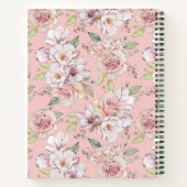 Blush Pink Rose Bride Gastenboek Notitieboek (Achterkant)