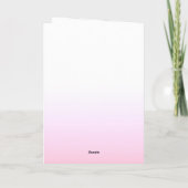 Blush Pink Rose Elegant Script Boho Happy Birthday Kaart (Achterkant)