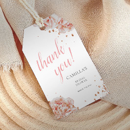 Blush Pink Rose Elegant Vrijgezellenfeest Gift Lab Cadeaulabel