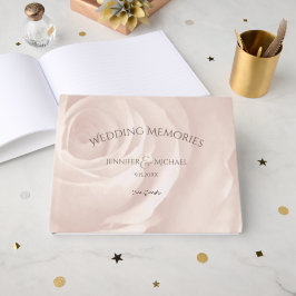 Blush Pink Rose elegante bruiloft gasten herinneri Gastenboek