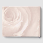 Blush Pink Rose elegante bruiloft gasten herinneri Gastenboek (Achterkant)