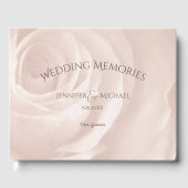 Blush Pink Rose elegante bruiloft gasten herinneri Gastenboek (Voorkant)