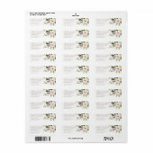 BLUSH PINK ROSE FLORA EERST HOLY COMMUNION ADDRESS ETIKET (Full Sheet)