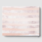 Blush Pink Rose Floral gepersonaliseerd Gastenboek (Achterkant)