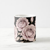 Blush Pink Rose Floral Mug Koffiemok (Center)