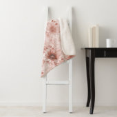 Blush Pink Rose Floral Sherpa Deken (In situ)