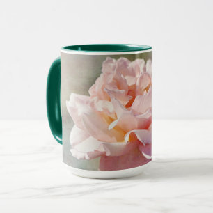 Blush Pink Rose Flower Art Mok Cup