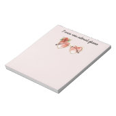 Blush Pink Rose Gekleurde Zonnebril Notitieblok (Linkerzijde)