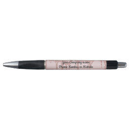 Blush Pink Rose Gold Dripping Glitter Trendy Pen