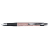 Blush Pink Rose Gold Dripping Glitter Trendy Pen (Achterkant)