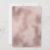 Blush Pink Rose Gold Glam Chic Verjaardag Kaart (Achterkant)