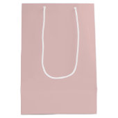 Blush Pink Rose Gold Glam Eenhoorn Verjaardag Medium Cadeauzakje (Achterkant)