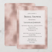 Blush Pink Rose Gold Glam Vrijgezellenfeest Kaart (Voorkant / Achterkant)